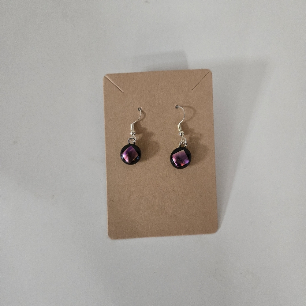Chic Purple Dangle Earrings